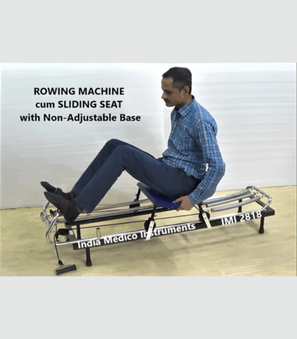 Rowing Machine Cum Sliding Seat, With Non-Ajustable Base.